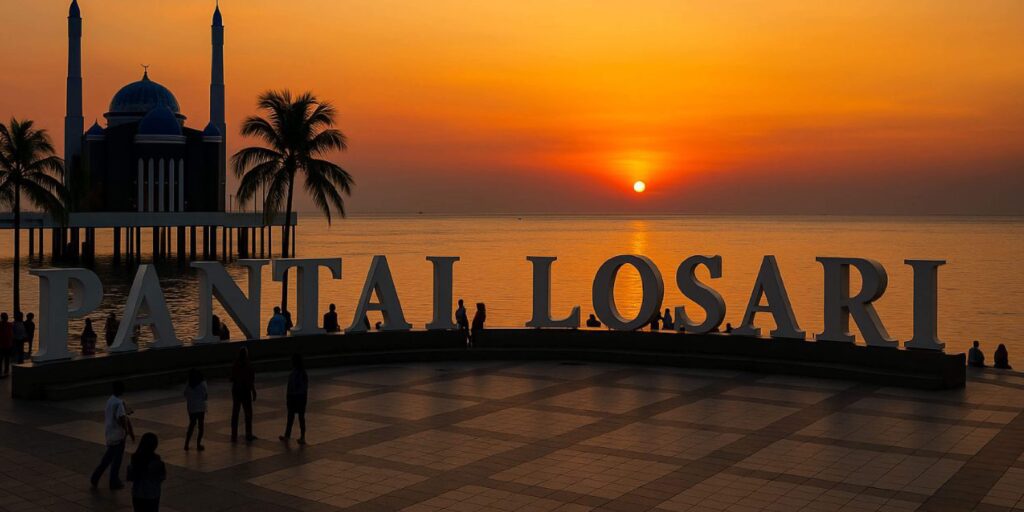 Menikmati Sunset Pantai Losari